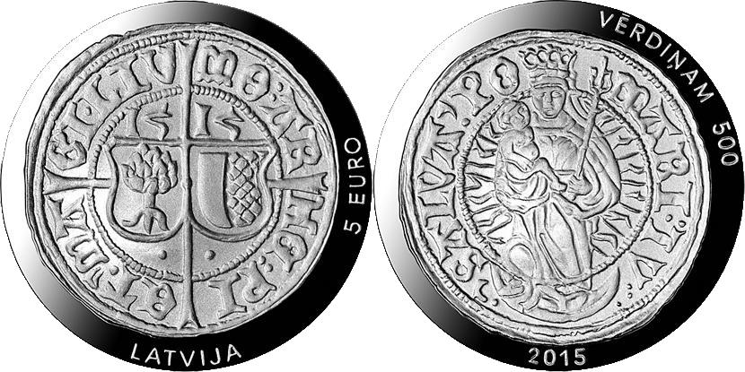 5 Euro Münze 500 Jahre Riga Verdins Muenzen eu