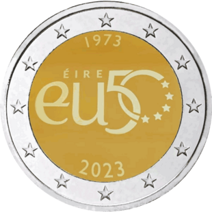 2 Euro EU-Beitritt Irland 2023