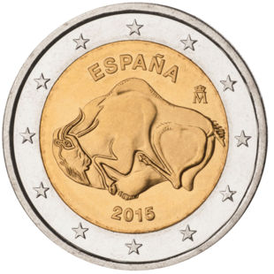 2 Euro Höhle Altamira Spanien 2015