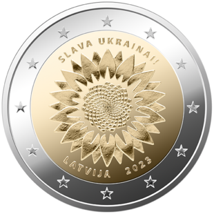 2 Euro Ukraine Lettland 2023
