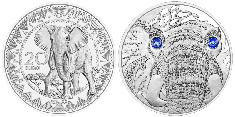 20 Euro Elefant Österreich 