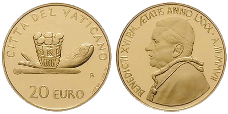 20 Euro Eucharistie Vatikan 