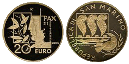 20 Euro Frieden San Marino 