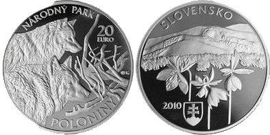 20 Euro Poloniny Nationalpark Slowakei 