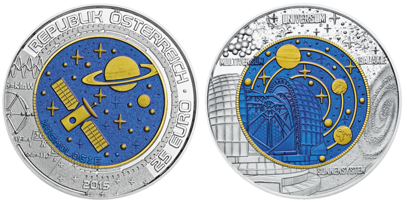 25 Euro Kosmologie Österreich 