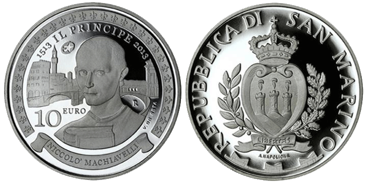 10 Euro Machiavelli San Marino 