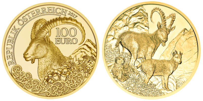 100 Euro Steinbock Österreich 