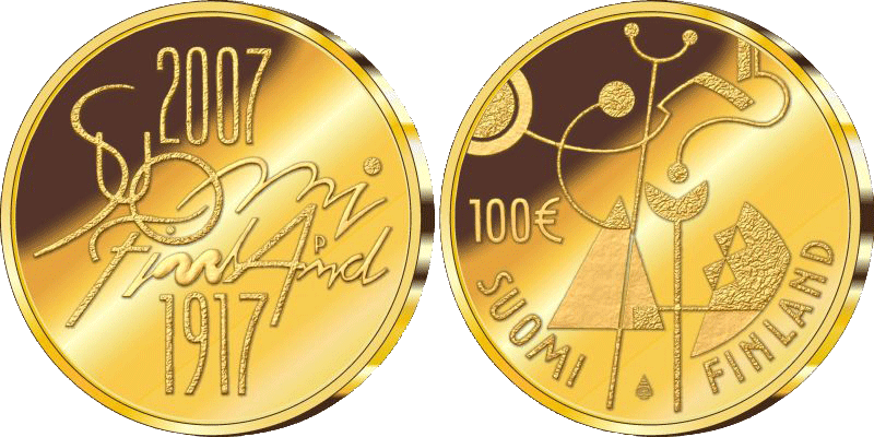 100 Euro Unabhängigkeit Finnland 