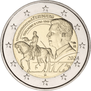 2 Euro Guillaume Luxemburg 2024