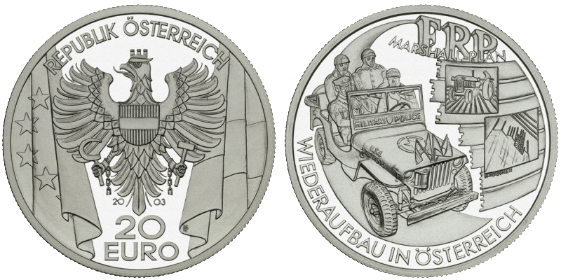 20 Euro Nachkriegszeit Österreich 