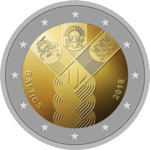 2 Euro Unabhängigkeit Lettland 2018
