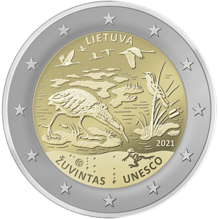2 Euro Žuvintas Litauen 2021