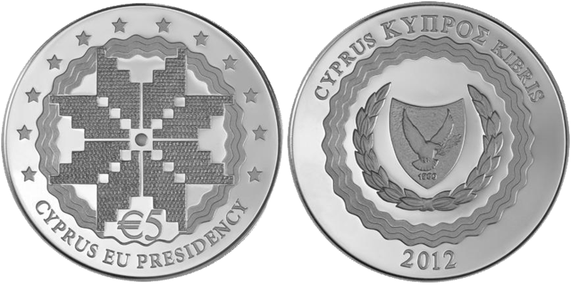 5 Euro Präsidentschaft Zypern 