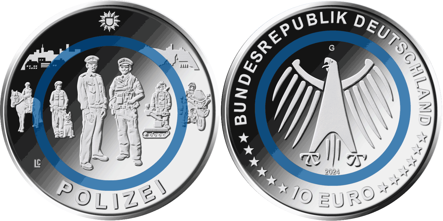 10 Euro Münze Polizei Muenzen.eu