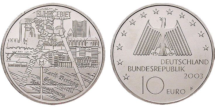 10 Euro Ruhrgebiet Deutschland 
