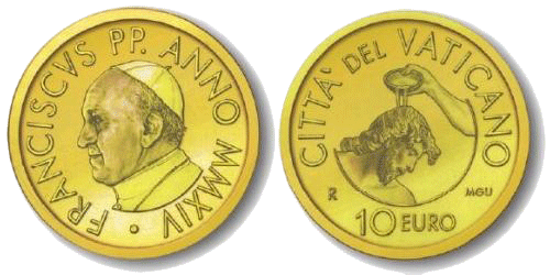 10 Euro Taufe Vatikan 
