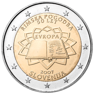 2 Euro Römische Verträge Slowenien 2007