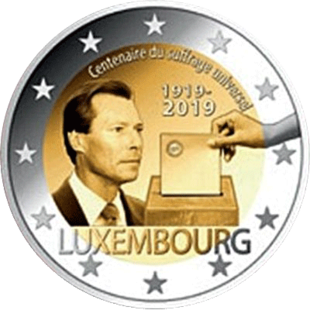 2 Euro Wahlrecht Luxemburg 2019