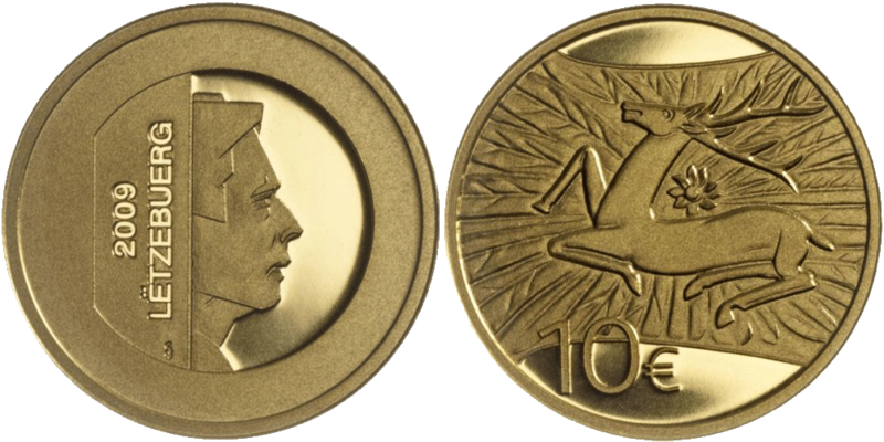 10 Euro Hirsch Luxemburg 