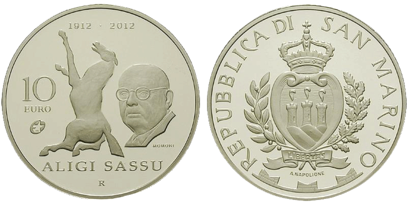 10 Euro Sassu San Marino 