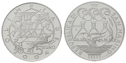 5 Euro Olympiade San Marino 