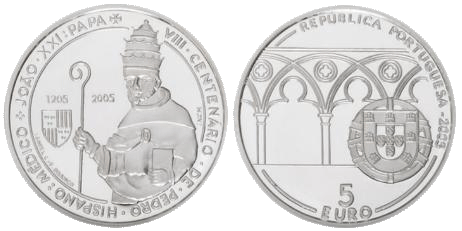 5 Euro Papst Johannes Portugal 