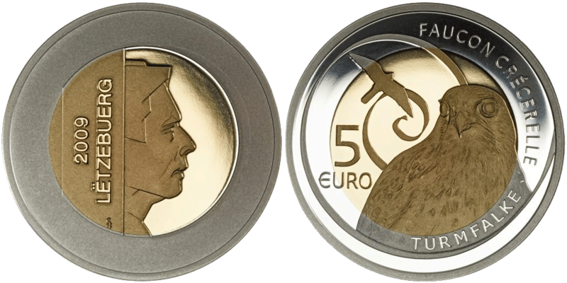 5 Euro Turmfalke Luxemburg 