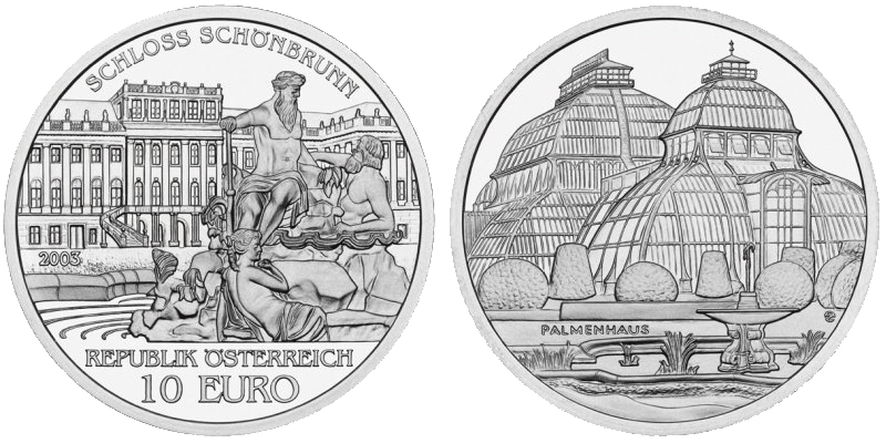 10 Euro Schönbrunn Österreich 