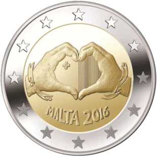 2 Euro Liebe Malta 2016