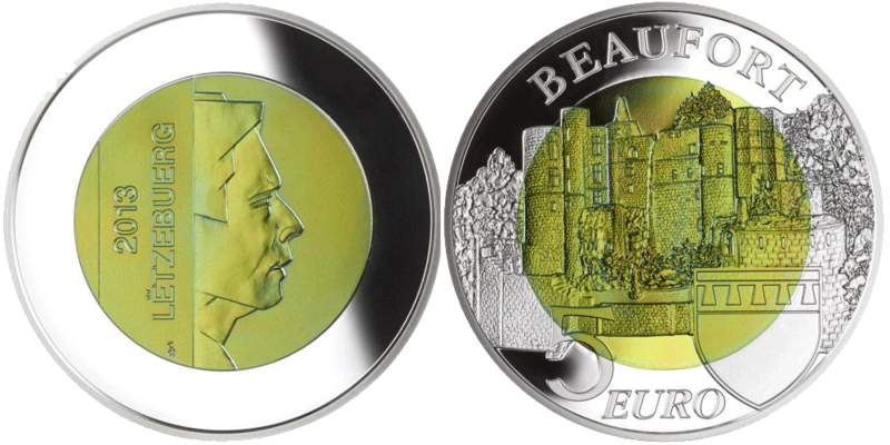 5 Euro Beaufort Luxemburg 