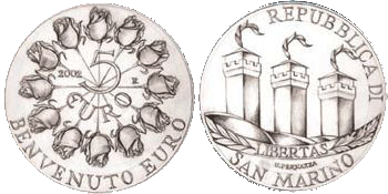 5 Euro Währungsunion San Marino 