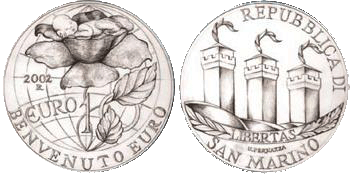 10 Euro Währungsunion San Marino 