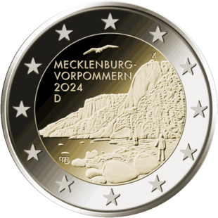 2 Euro Mecklenburg-Vorpommern Deutschland 2024