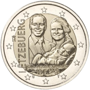 2 Euro Prinz Charles Luxemburg 2020