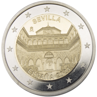 2 Euro Sevilla Spanien 2024