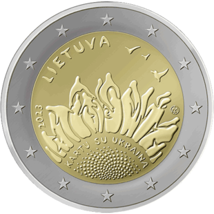 2 Euro Ukraine Litauen 2023