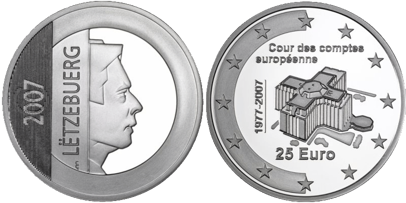 25 Euro Rechnungshof Luxemburg 