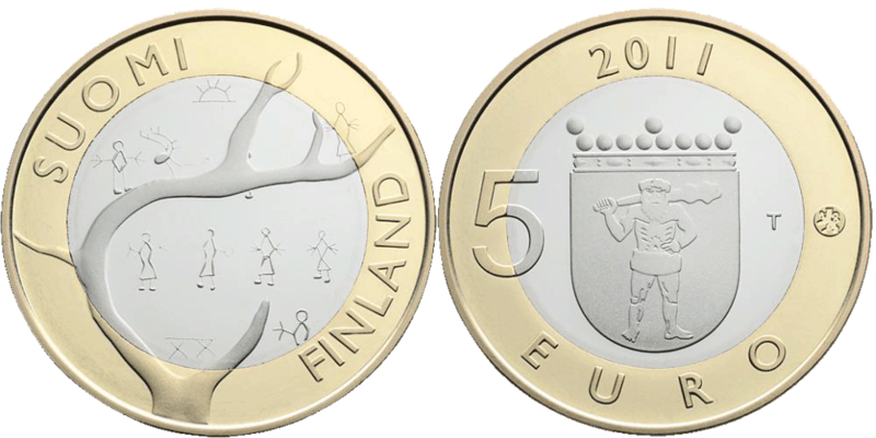 5 Euro Lappland Finnland 