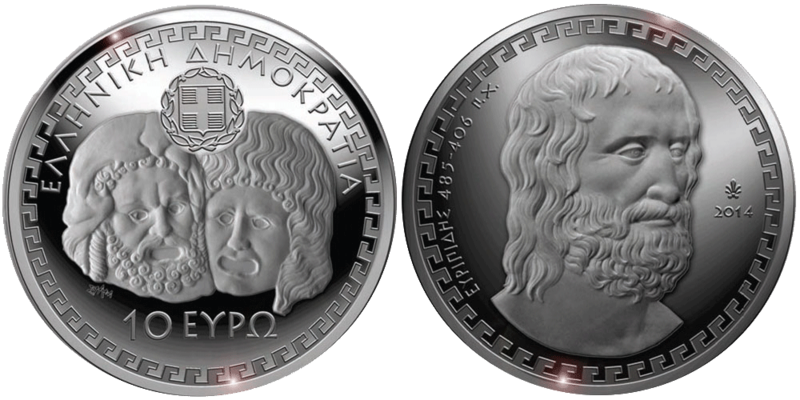 10 Euro Euripides Griechenland 