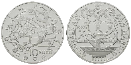 10 Euro Olympiade San Marino 
