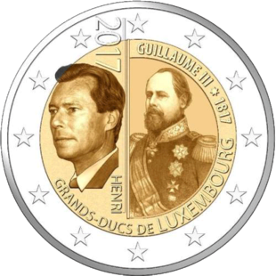 2 Euro Großherzog Wilhelm Luxemburg 2017