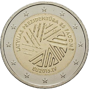 2 Euro Präsidentschaft Lettland 2015