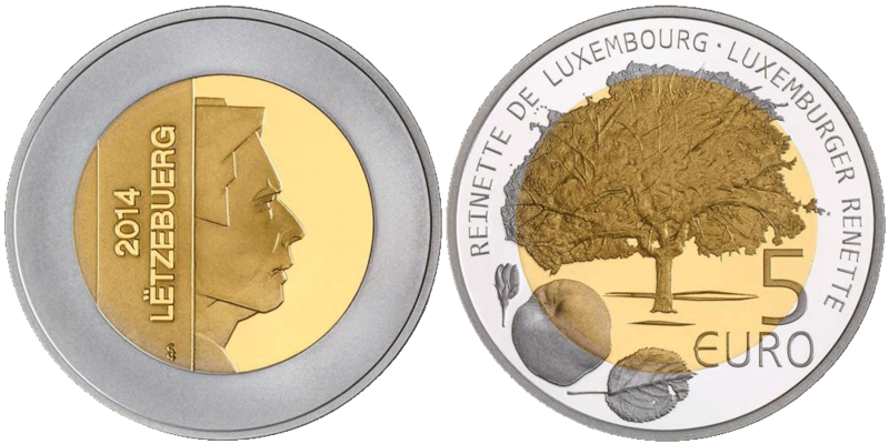 5 Euro Reinette Luxemburg 