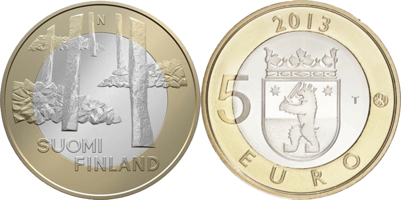 5 Euro Satakunta Finnland 