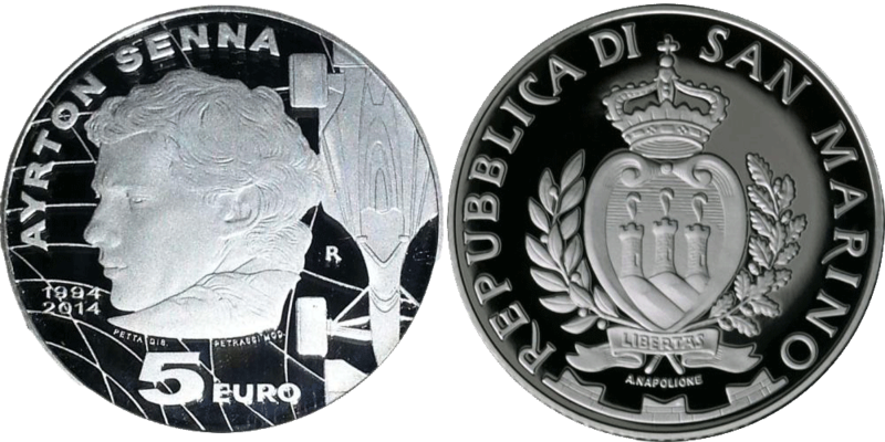 5 Euro Senna San Marino 