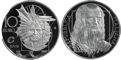 10 Euro Da Vinci Italien 