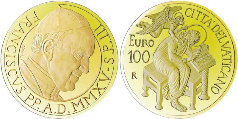 100 Euro Matthäus Vatikan 