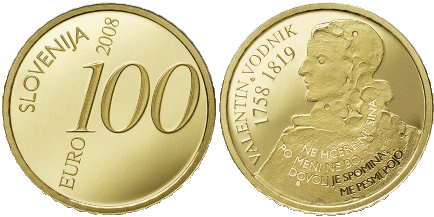 100 Euro Vodnik Slowenien 