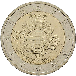 2 Euro Bargeld Irland 2012