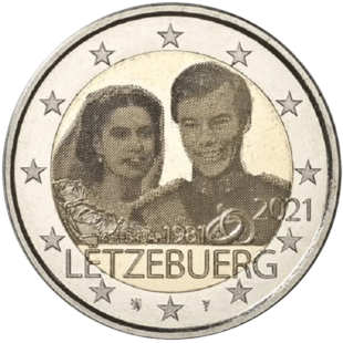 2 Euro Hochzeitstag Luxemburg 2021